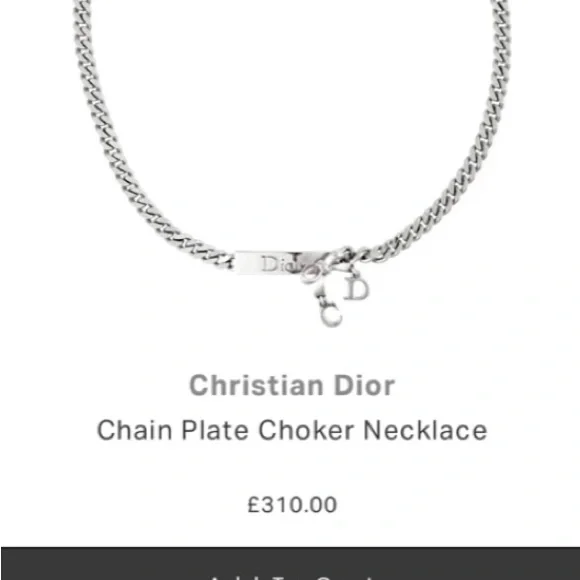 Dior Silver Charm Necklace - Picture 6 of 6